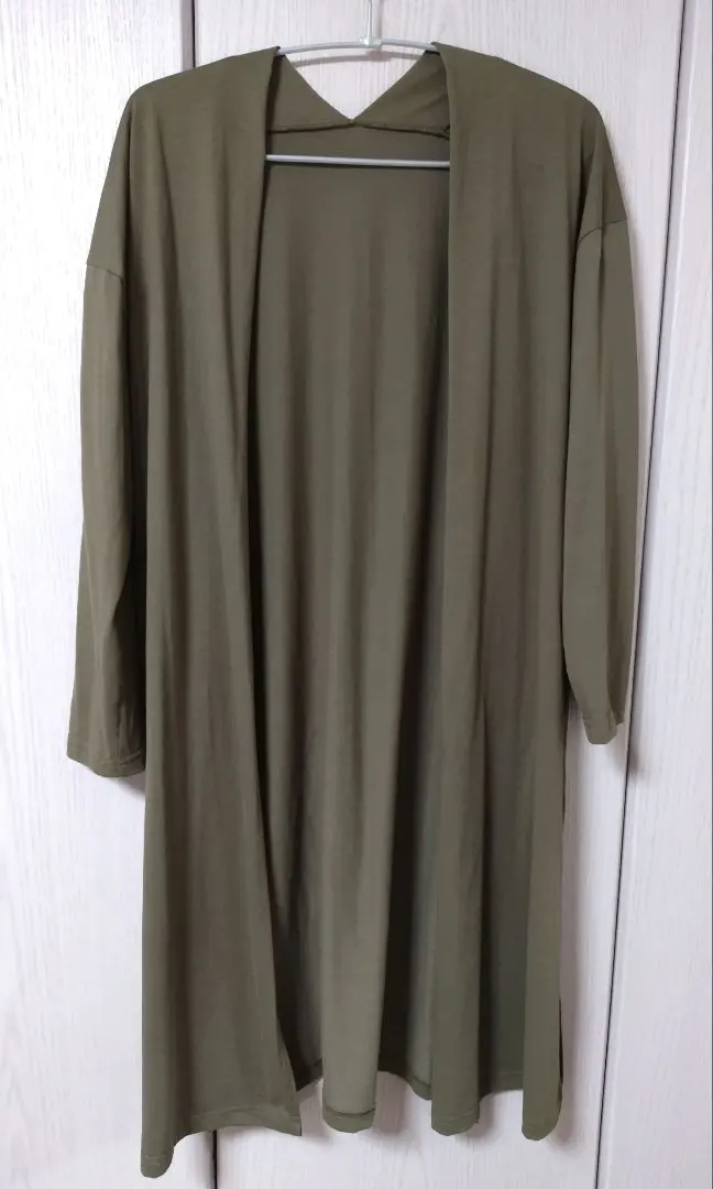 Thumbnail of le.coeur blanc khaki long cardigan, made in Japan