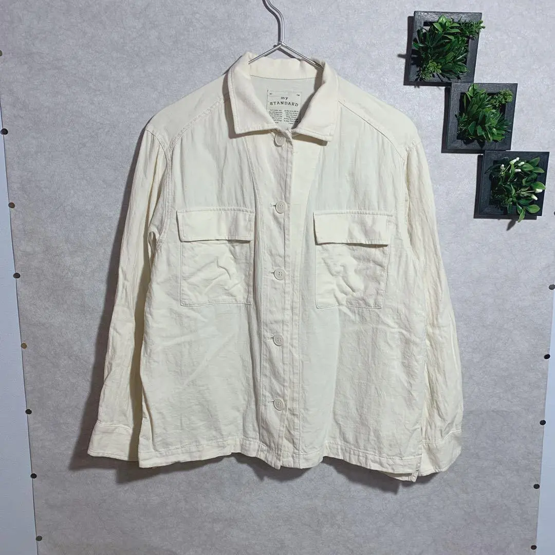 Thumbnail of Studio CLIP (M) Women's Shirt, Chest Pocket, Buttons, Cotton Linen, Long Sleeves
