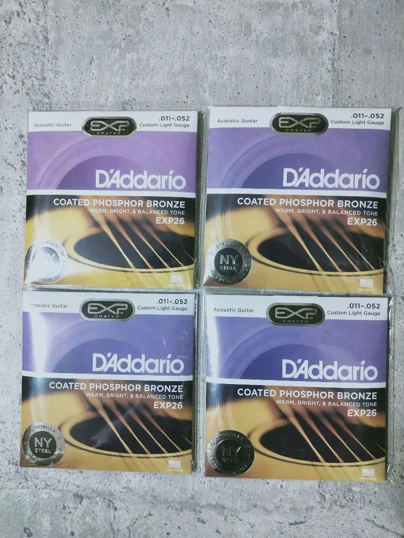Thumbnail of D'Addario EXP26 Acoustic Guitar Strings, 4-Pack