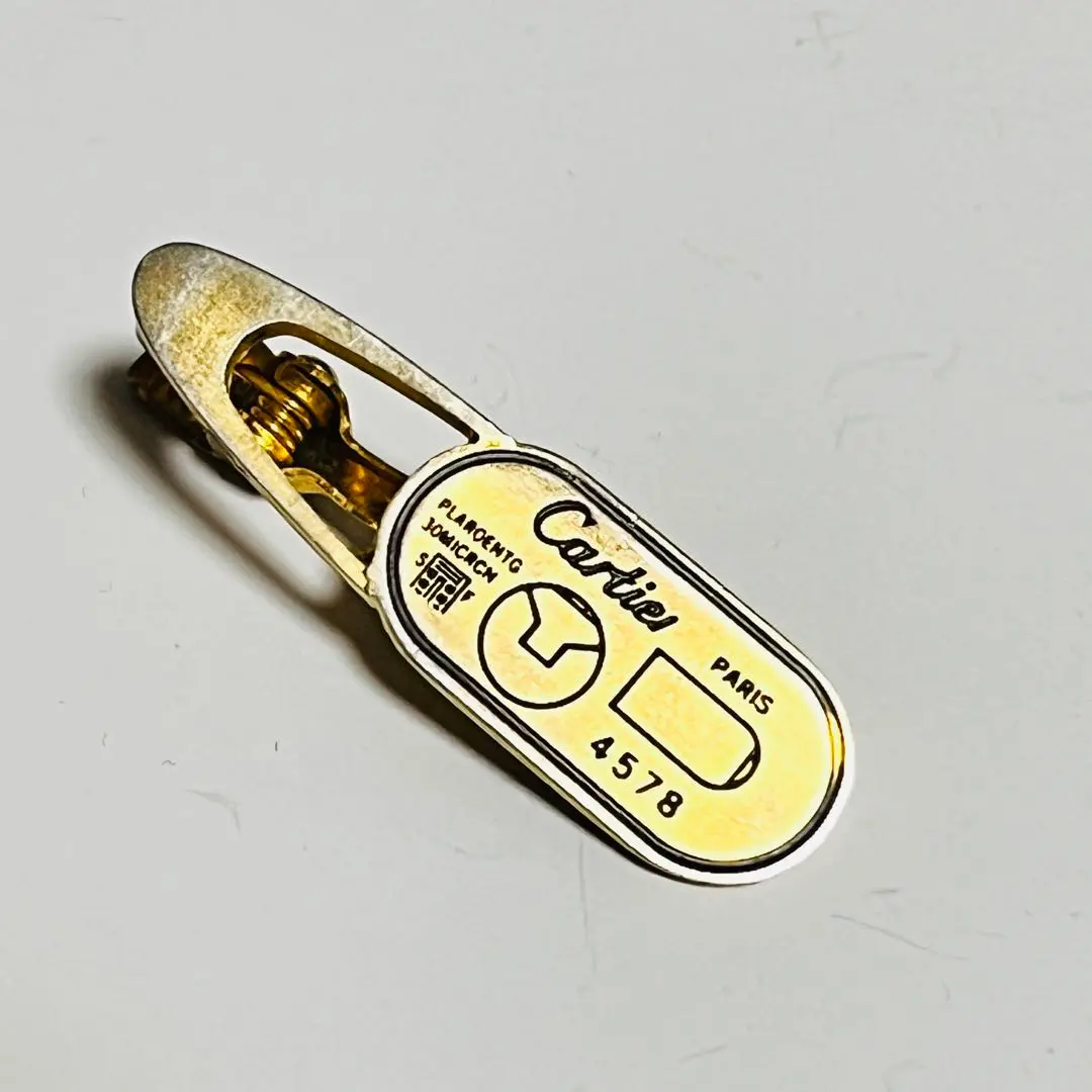 Cartier カルティエ 24KGF ゴールド ネクタイピン バイカラー 箱無 Cartier カルティエ ネクタイピン ヴィンテージ 24KGF 極美品 小物