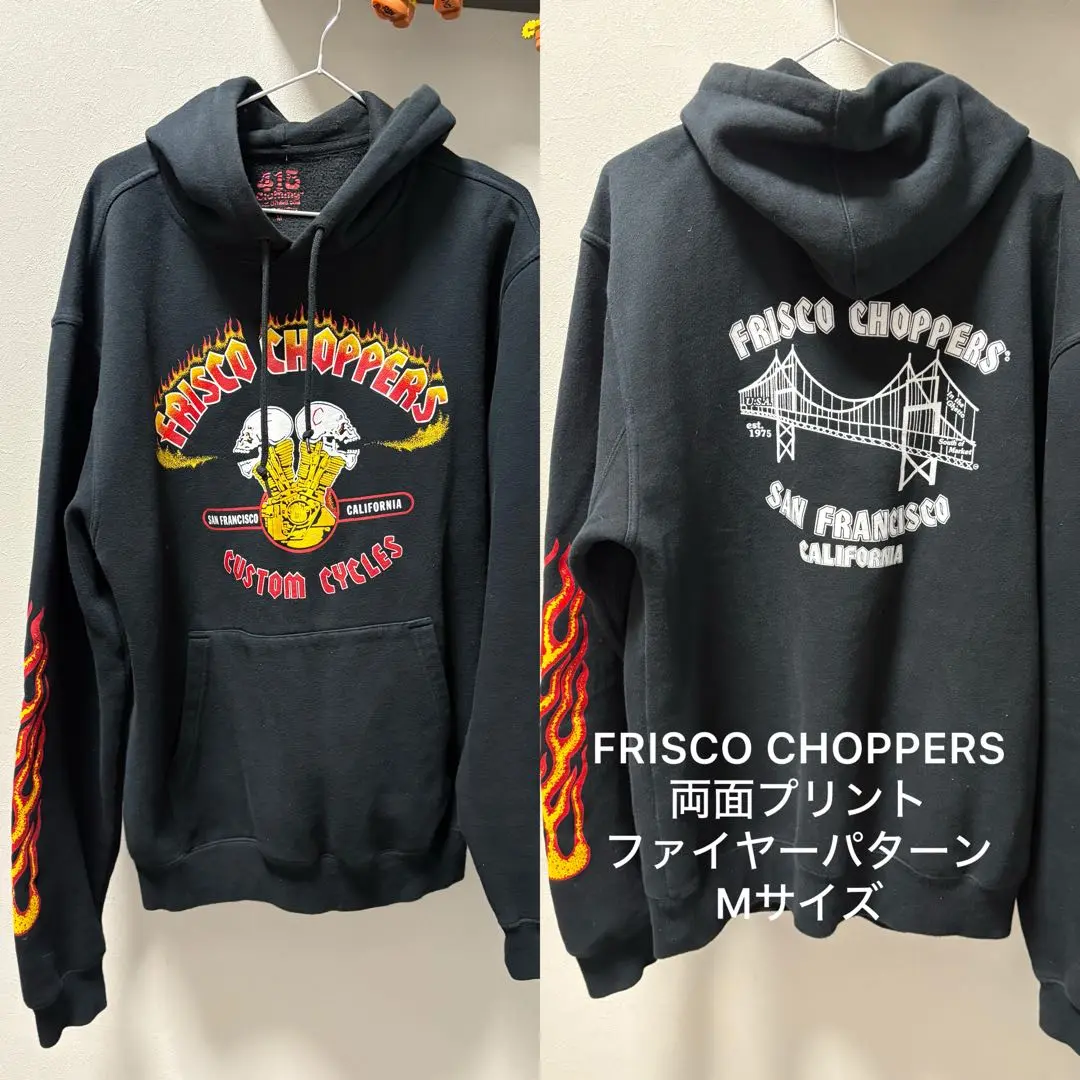 【XL】残り1着 美品 FRISCO CHOPPERS フリスコチョッパーズ FRISCO CHOPPERS S/S BK/OR｜Indian Valley Rd