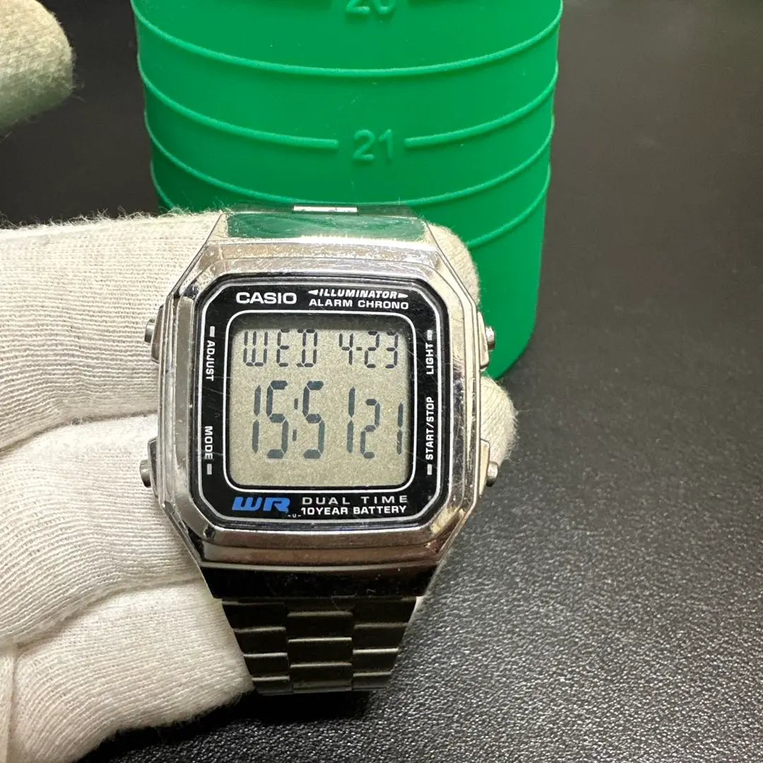 Thumbnail of CASIO Digital Watch A178W Silver, Working