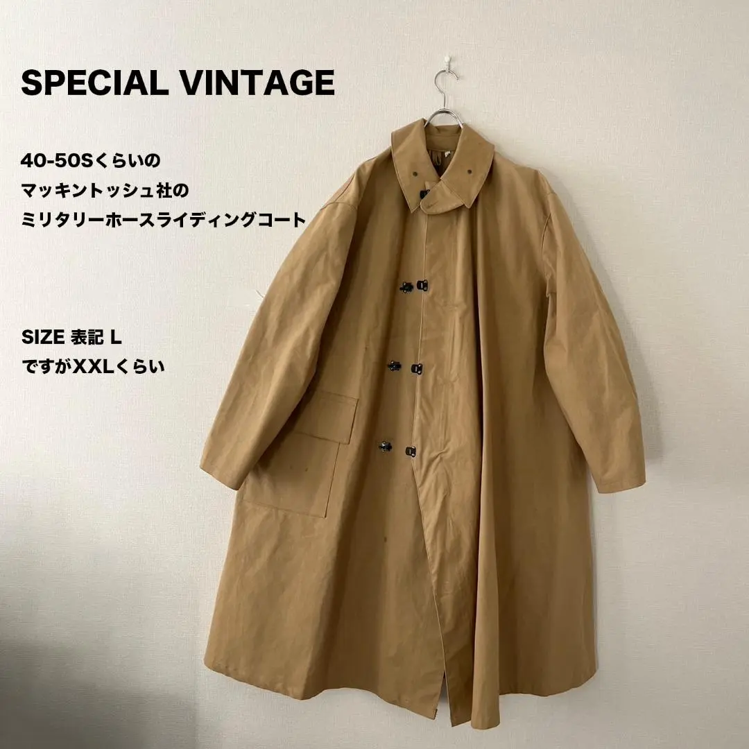 ゴム引き　MACKINTOSH ブラウン モッズコート Sサイズ ゴム引きMACKINTOSH ブラウン モッズコート Sサイズ