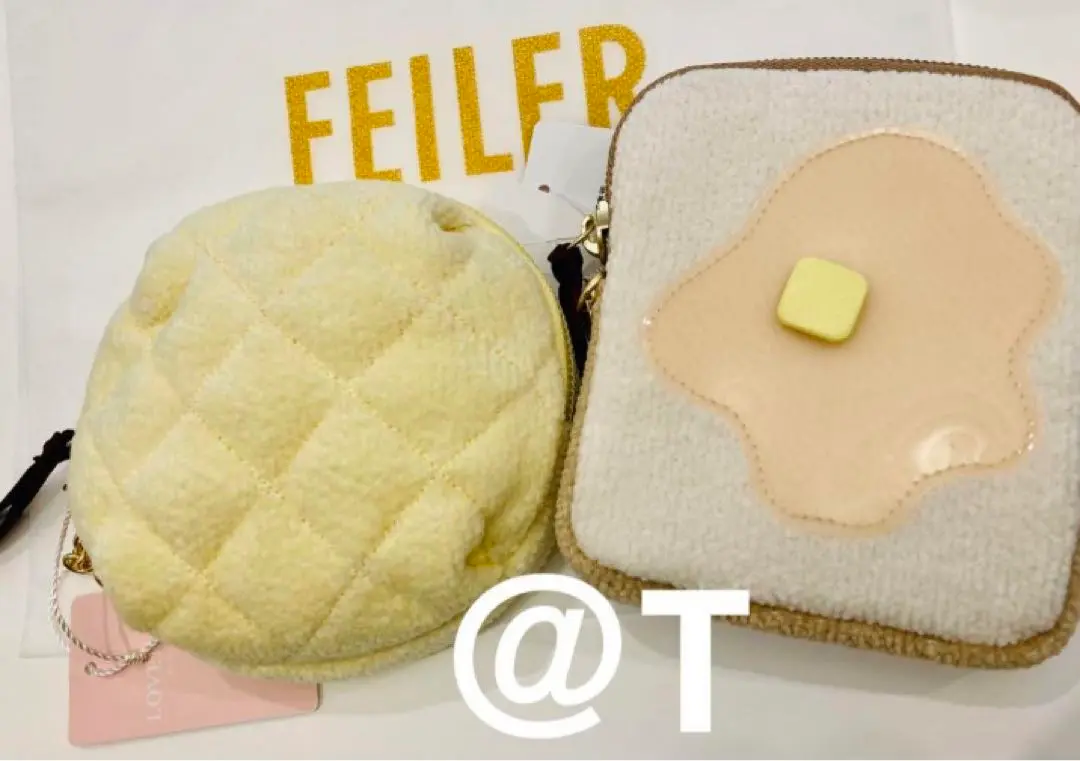 【新品】フェイラー ポーチ　ベーカリー　メロンパンポーチ　食パンポーチ　パン 新品】フェイラー ポーチ ベーカリー メロンパンポーチ 食パン