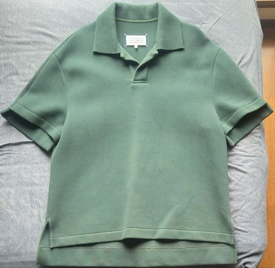 美品 Maison Margiela レイヤード ニット ポロシャツ 415P▲ 美品 Maison Margiela レイヤード ニット ポロシャツ 415P