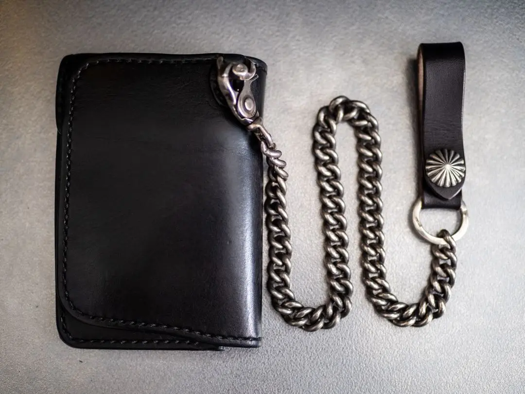 廃盤 LYNCH SILVERSMITH ロング ウォレット レザー シルバー LYNCH SILVERSMITH リンチシルバースミス LNC708 DEVELOP BIKER