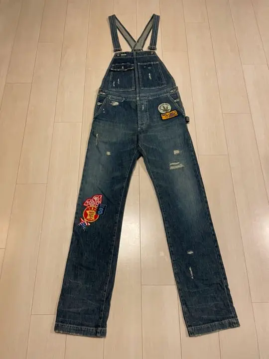 a bathing ape 初期 デニム つなぎ HERO キムタク A Bathing ape デニムオーバーオール つなぎ - メルカリ