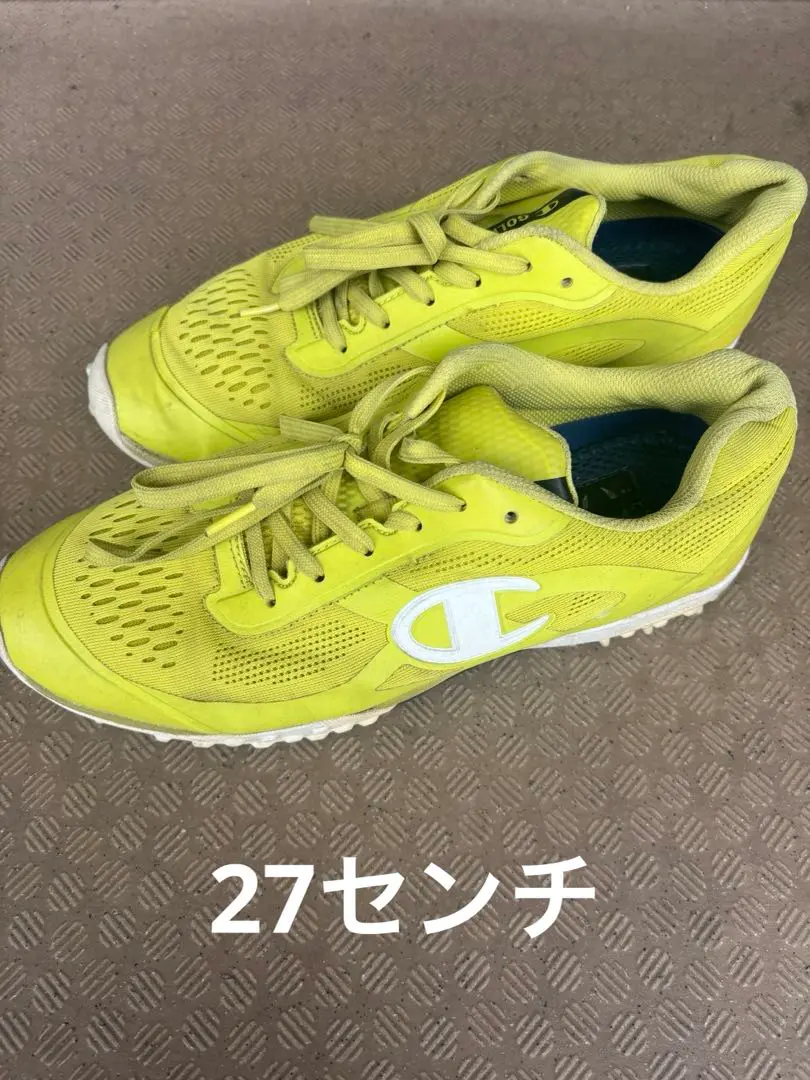 [25.5㎝]チャンピオン メンズ ゴルフシューズ イエロー 25.5㎝]チャンピオン メンズ ゴルフシューズ イエロー - メルカリ