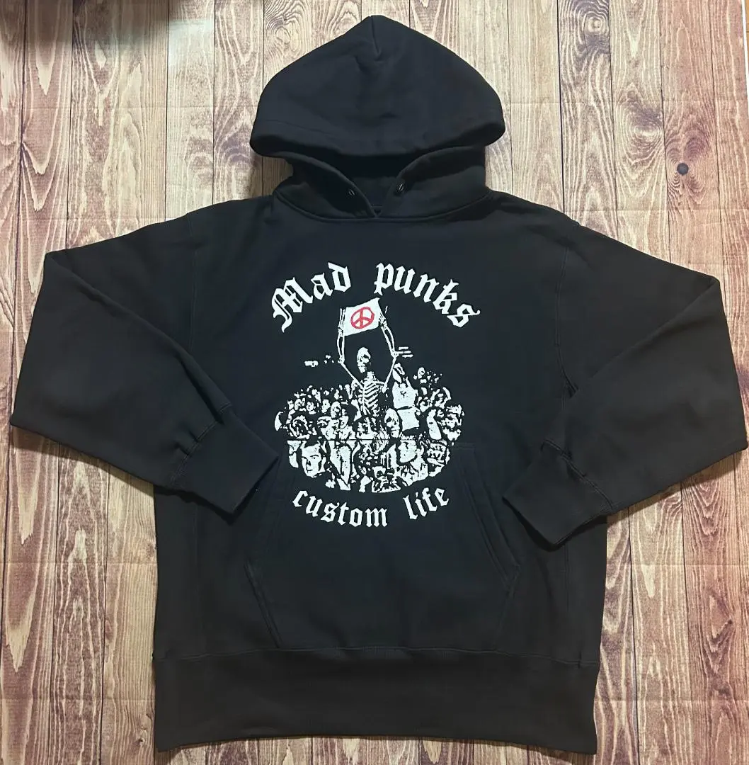 ブルー△MAD PUNKS△madgirl レア ミニスカート MAD GIRL スカート MAD PUNKS 新品 パンク 安全ピン チェーン