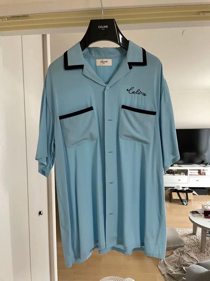 CELINE セリーヌ　23ss アロハ　オープンカラー　半袖　エディスリマン 楽天市場】CELINE(セリーヌ) サイズ:41 23AW Animal print loose