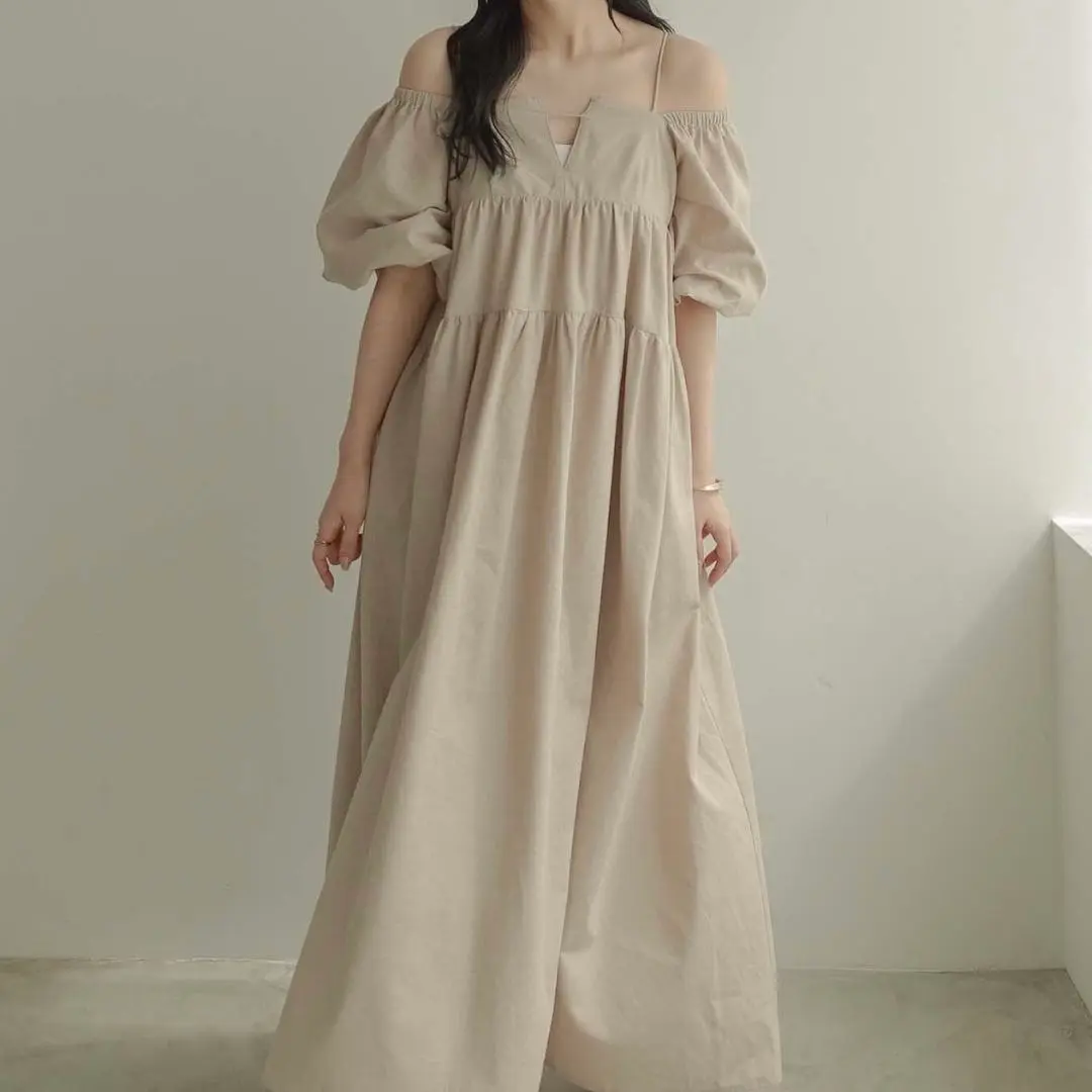 PlageプラージュLinen Tiered ドレス36 PlageプラージュLinen Tiered ドレス36 - メルカリ