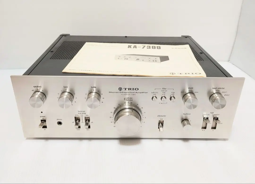 年末セール！TRIO　プリメイン　アンプ　KA-7300　取扱説明書有 年末セール！TRIO プリメイン アンプ KA-7300 取扱説明書有