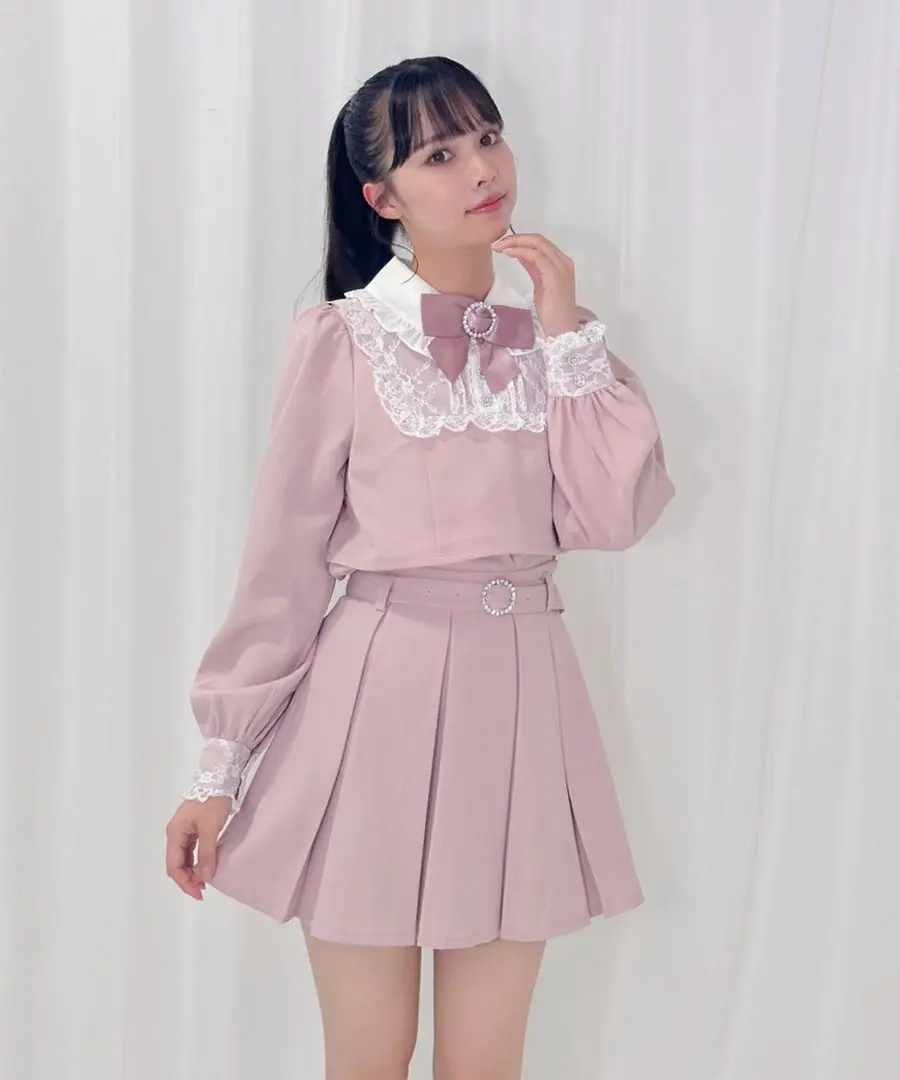 Thumbnail of Honey Cinnamon Hanisina Lace Bijou Set Up Pink (Girly/Mischievous Style)