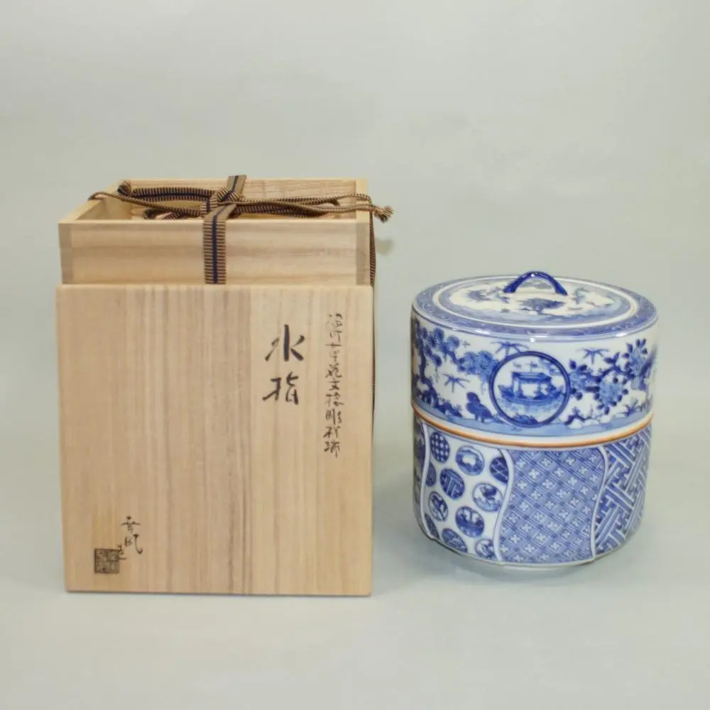 茶道具  茶碗  染付  色絵  立雛  曽根幸風 海外ファッションブランド通販サイト【公式】 立雛 色絵 染付