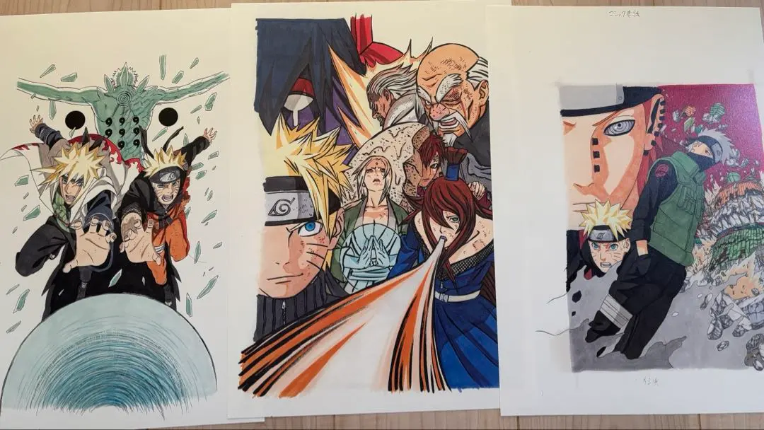 NARUTO ナルト　高精細　カラー原稿　扉絵　イラスト　複製原画　我愛羅 NARUTO ナルト 高精細 カラー原稿 扉絵 イラスト 複製原画 WJ50
