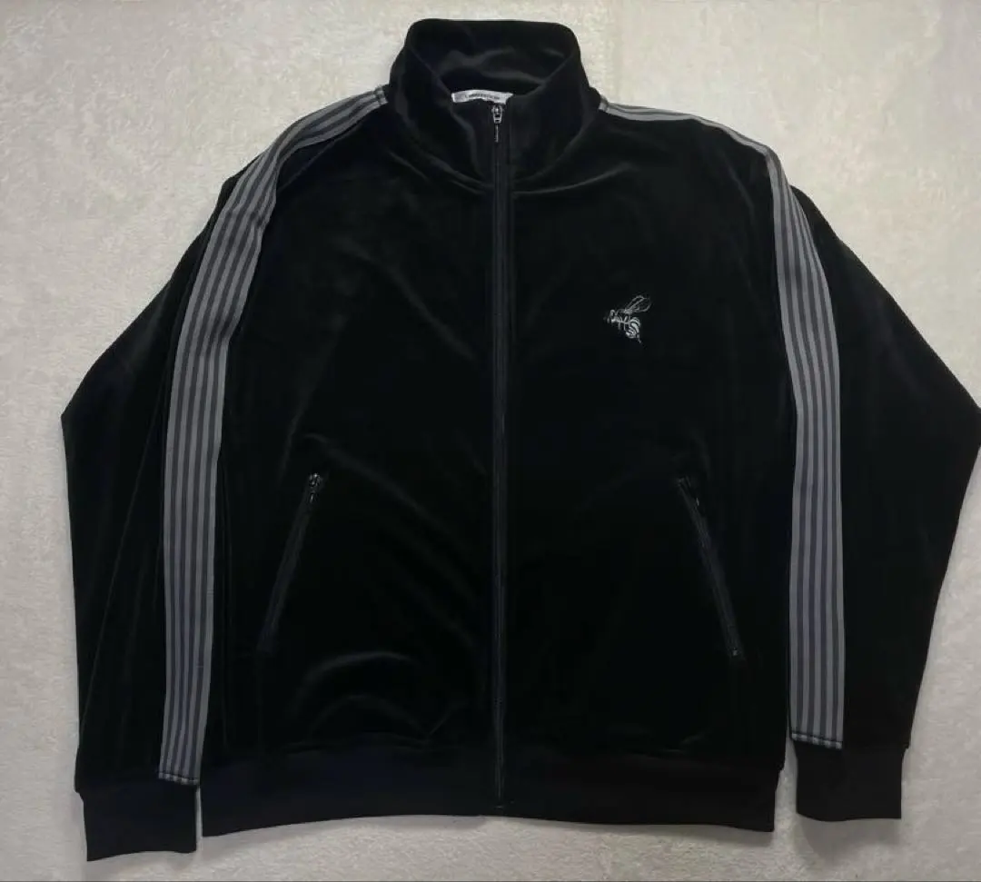 Thumbnail of SUGGESTION Velour Track Jacket Black Jersey M
