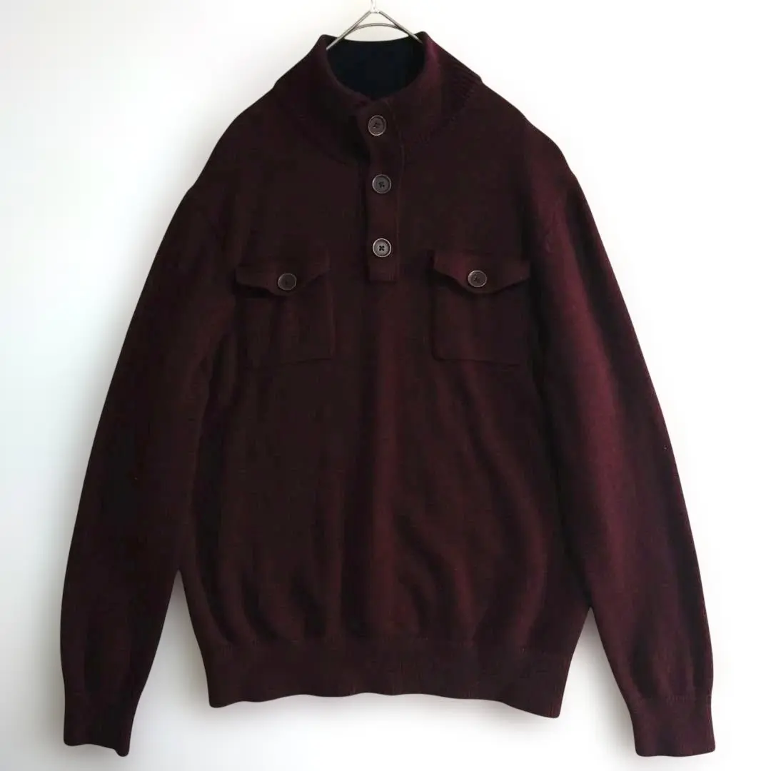 Thumbnail of A60 BANANA REPUBLIC Knit Sweater M Dark Red-Brown US Vintage