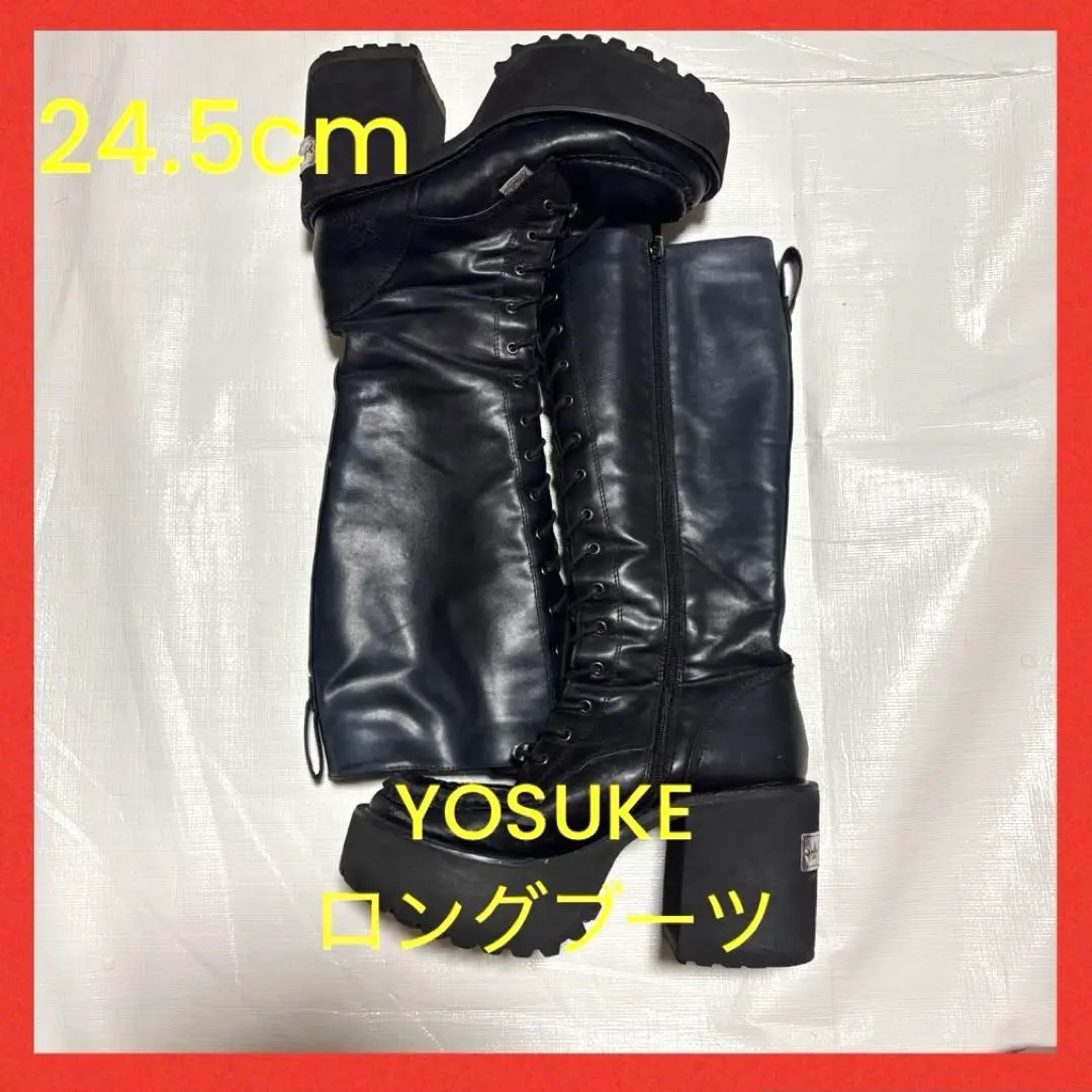 Thumbnail of YOSUKE Platform Long Boots 24.5cm SANMARU Yosuke