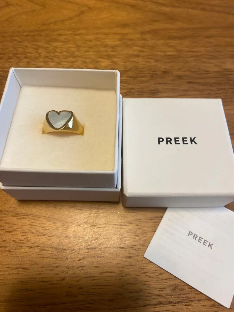 Bob⭐︎PREEK ハート型リング 箱付き 2025年最新】preek heartの人気アイテム - メルカリ
