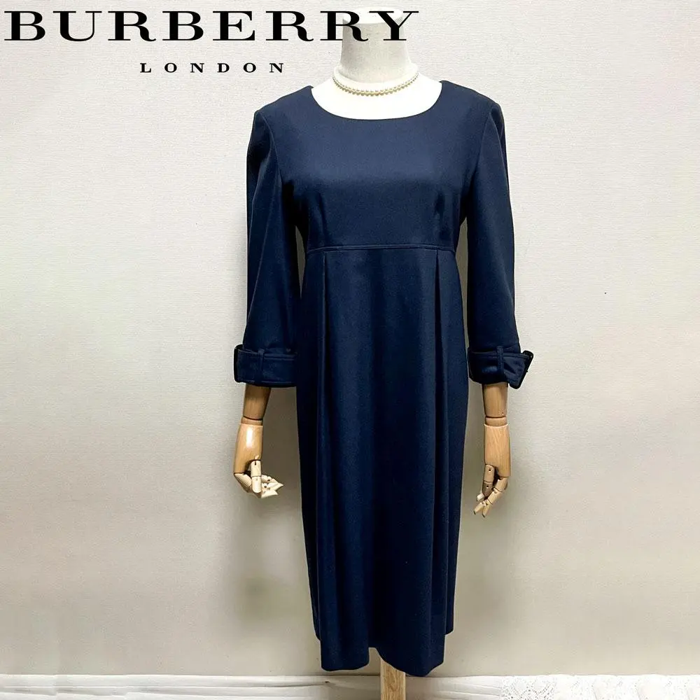 美品 Burberry London 正式服 洋裝 羊毛 安哥拉山羊絨 喀什米爾混紡 的縮圖