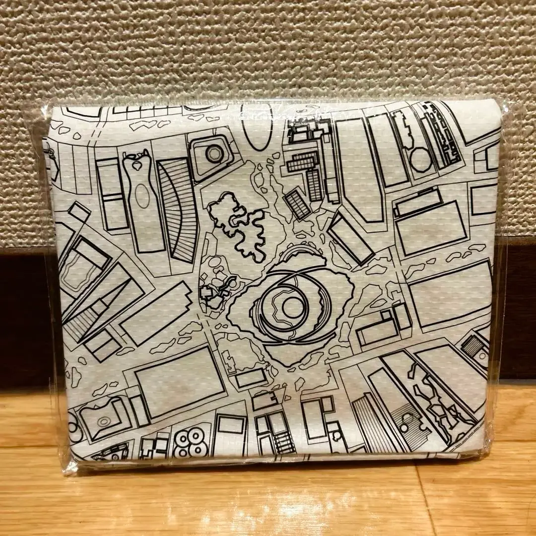 Thumbnail of Brand new, unused. Osaka-Kansai Expo. Expo venue map, leisure sheet. Monochrome map.