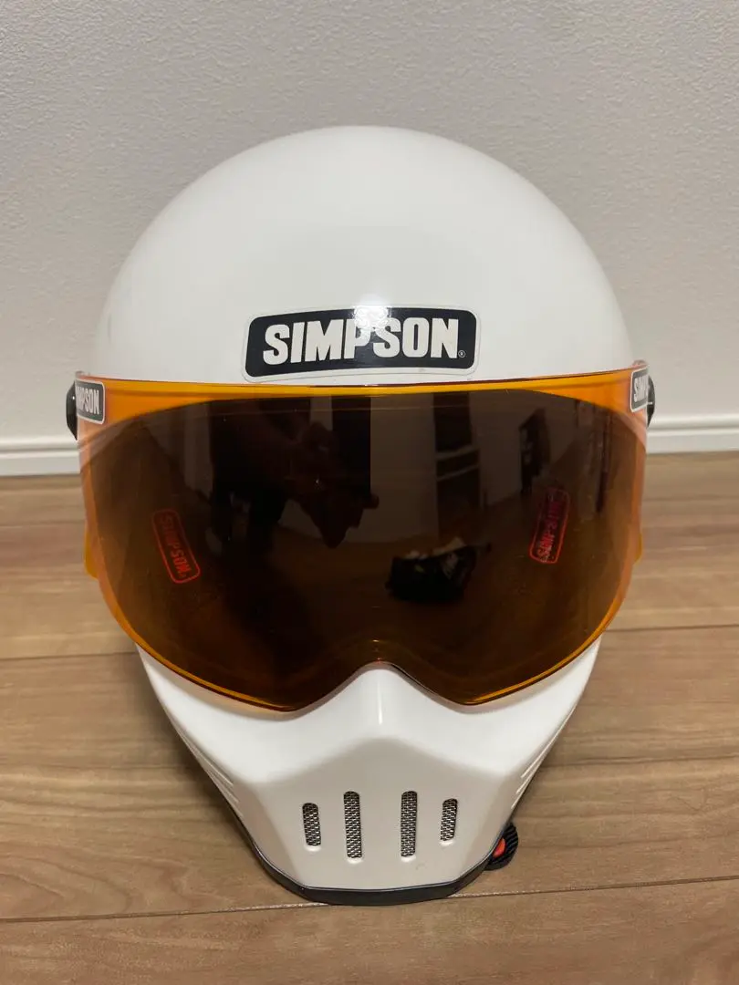 【中古品】SIMPSON　SB13　ガンメタ　59cm　シールド2種類付き 中古品】SIMPSONSB13ガンメタ59cmシールド2種類付き
