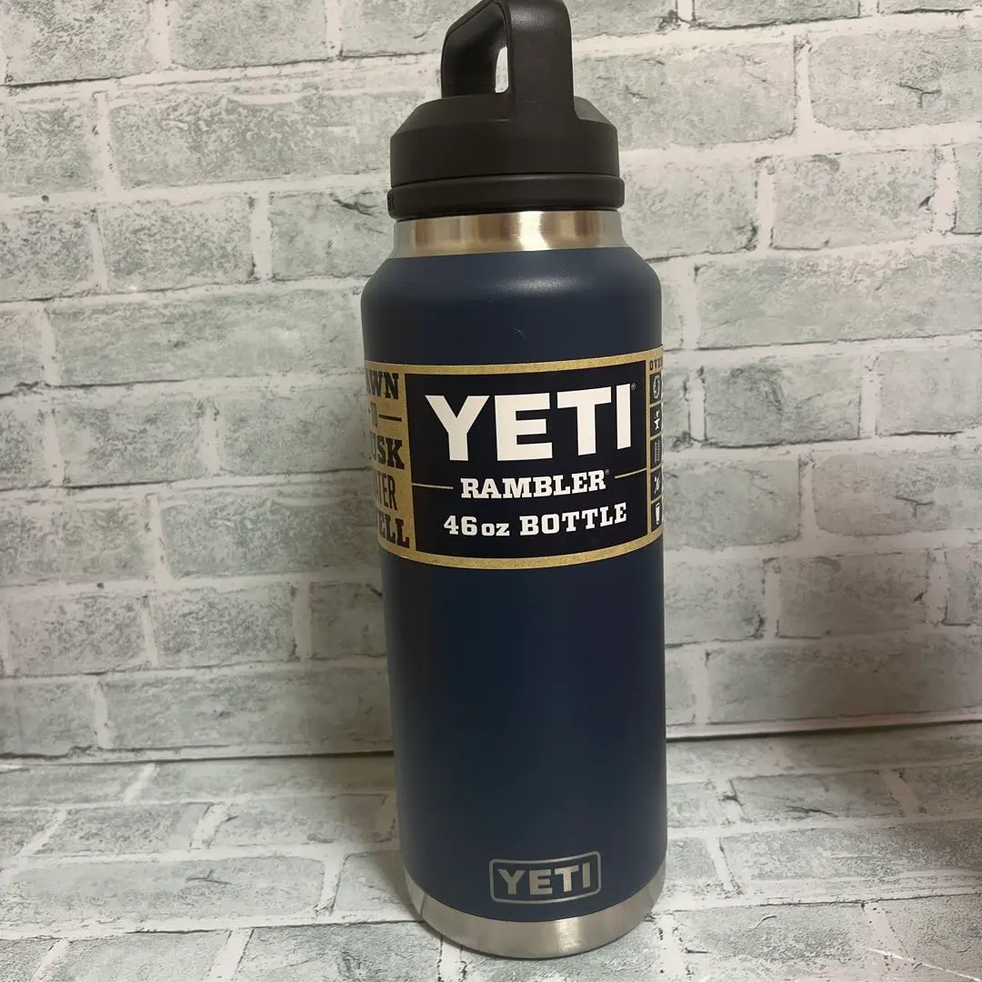 【新品未使用】YETI rambler 46oz 【最終値下げ】 YETI イエティ ランブラー 46oz ボトル チャグキャップ付き