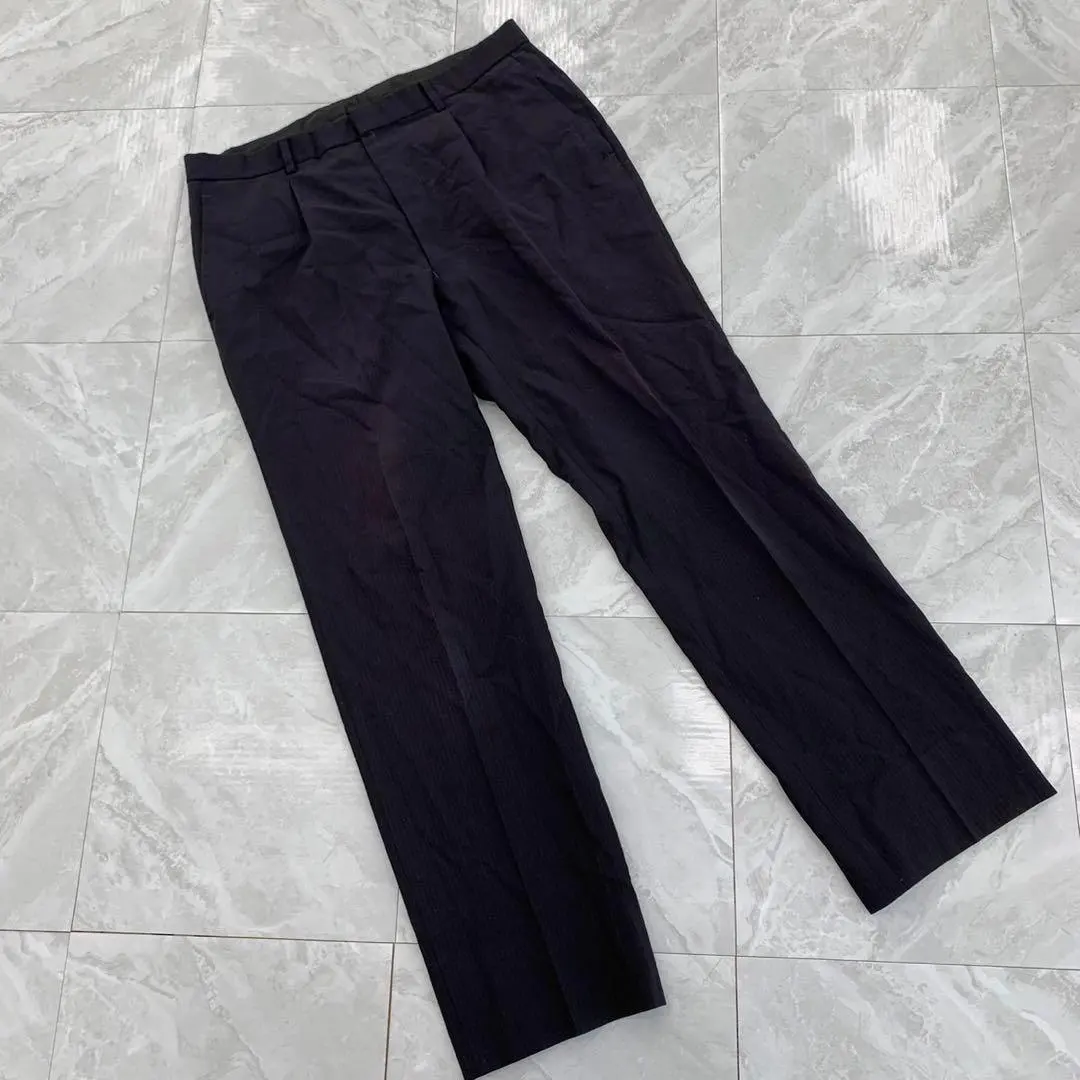 Thumbnail of Super Crease Slacks Pants Black Straight Center Press