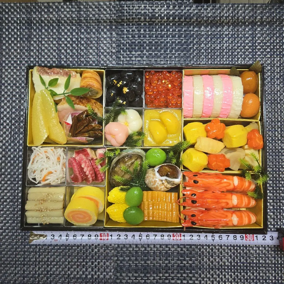 食品サンプルおせち豪華３点セット 食品サンプルおせち豪華3点セット