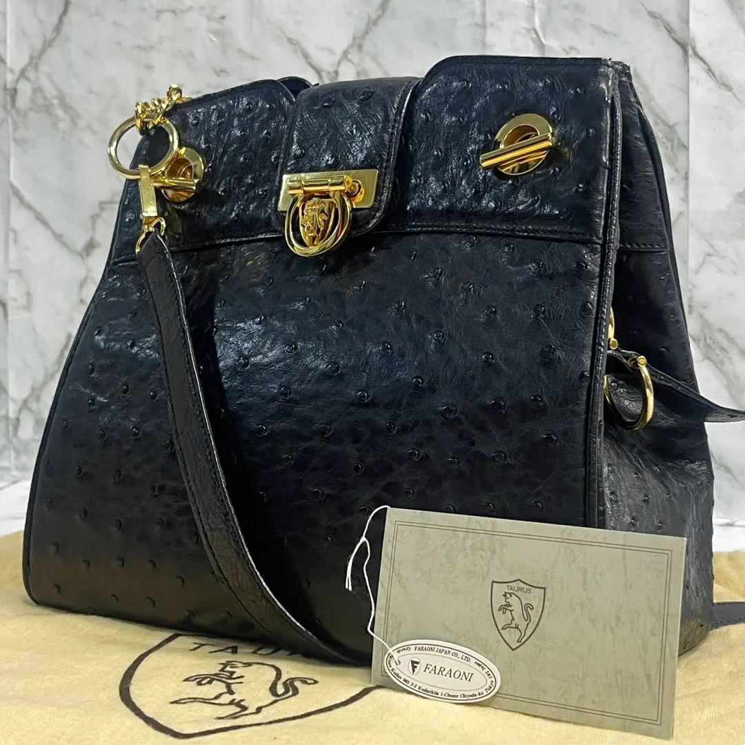 FARAONI ファラオニ オーストリッチハンドバッグ SELECT BAG【セレクトバッグ】 FARAONI LINE A TAURUS