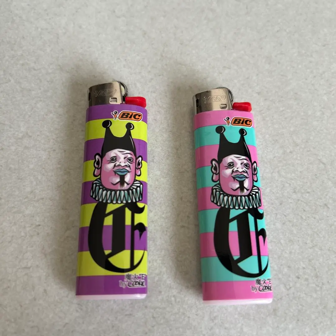 【吉本劇場限定】箱付き！魔火 BICライター くっきー　8種類コンプリート Bic 魔火ライター ファミマ、吉本劇場限定 野生爆弾 くっきー