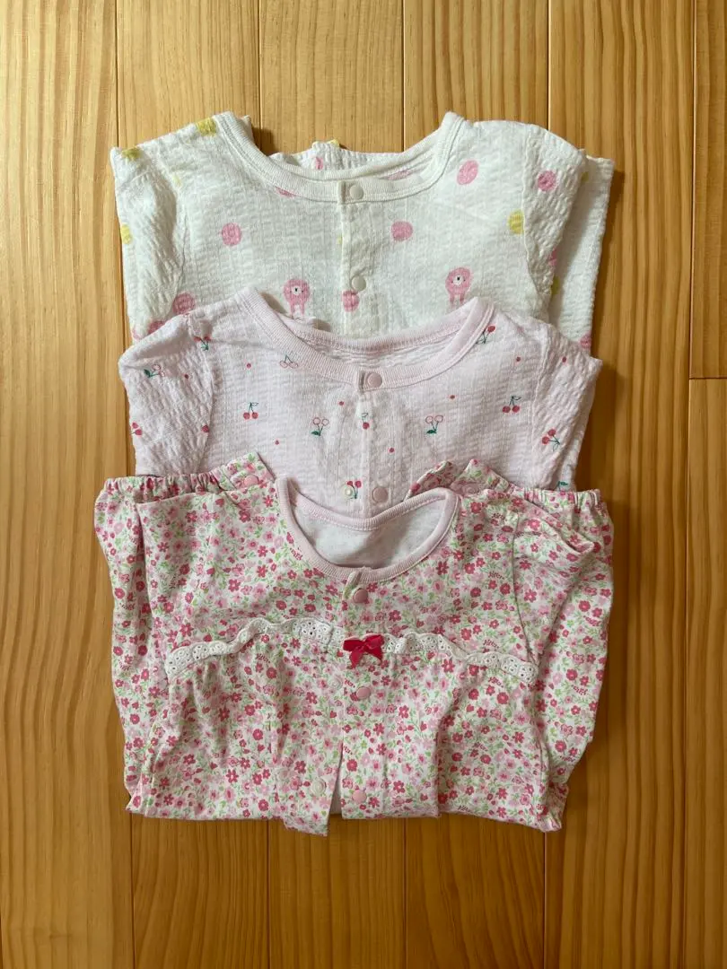 Thumbnail of Baby long-sleeved two-way all-in-one, long-sleeved long romper, set of 3