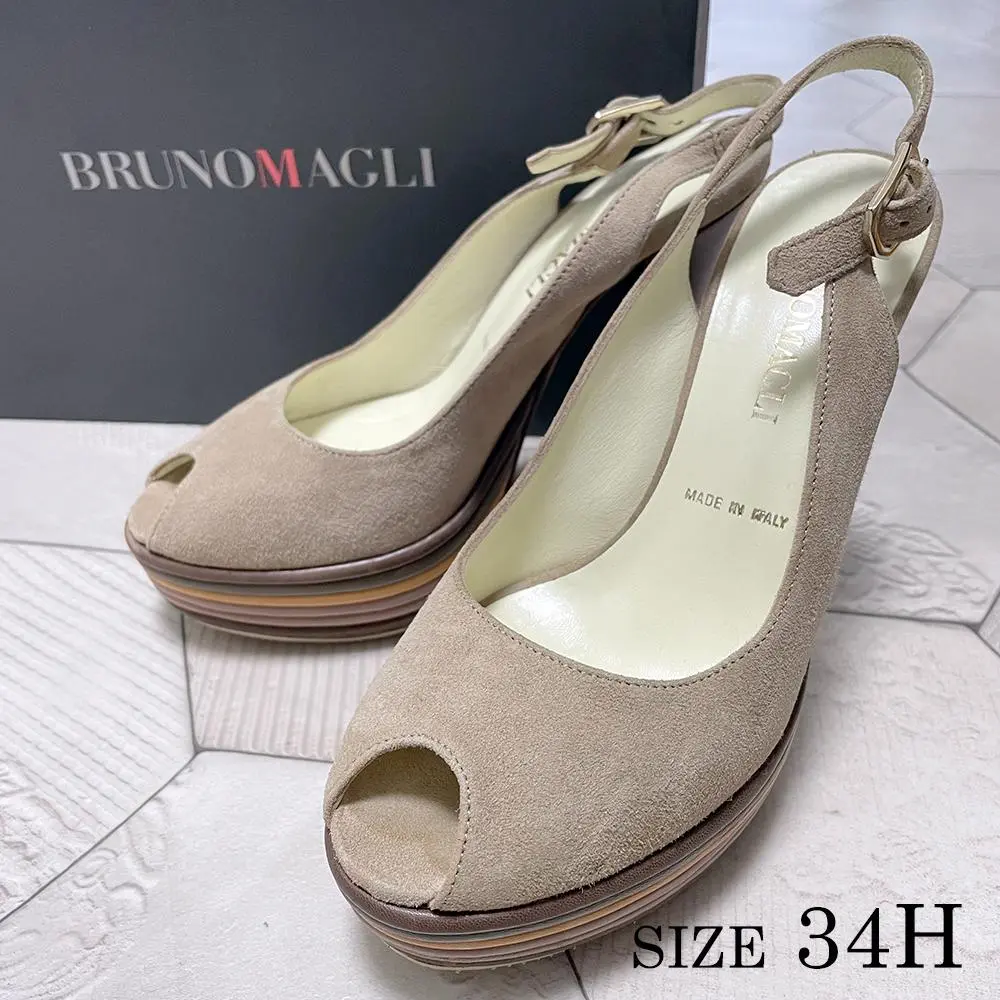 新品未使用　BRUNO MAGLI ベージュ パンプス 34 2/1 BRUNO MAGLI ブルーノマリ レディース パンプス サイズ：EU35 1