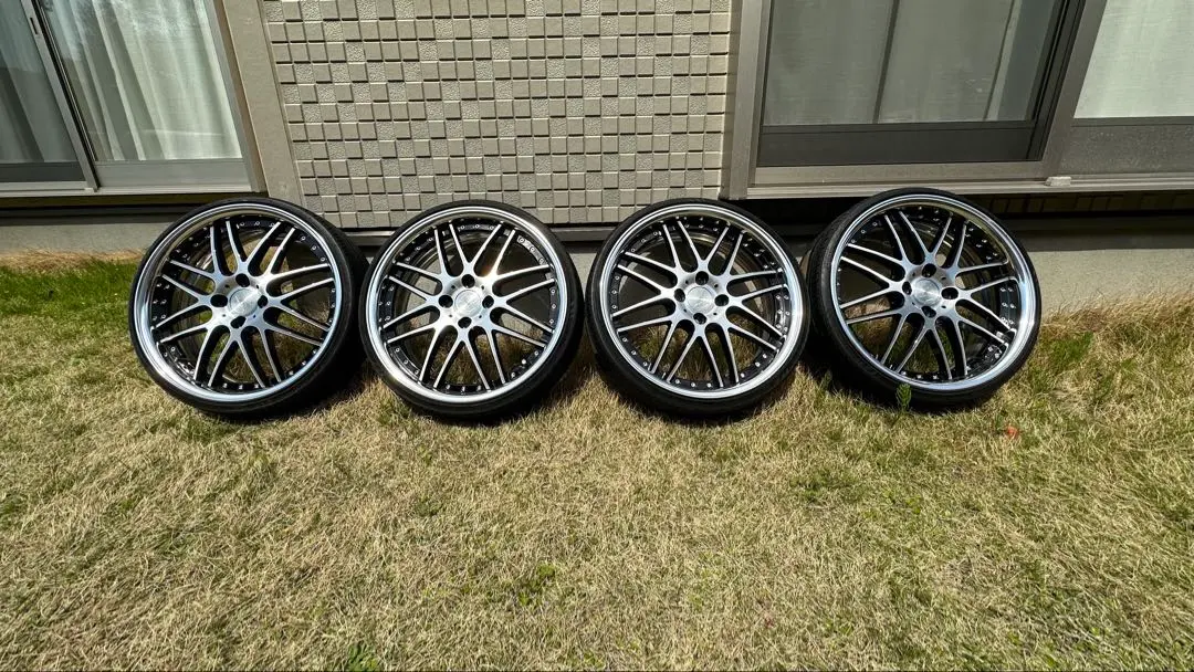美品 2ピース】WORK リザルタード メッシュ2 16in 6J +45 PCD100