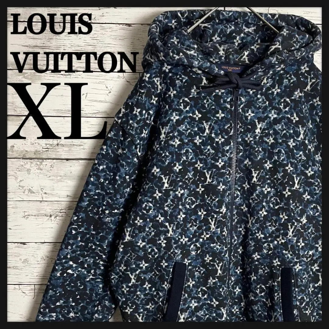 メンズ ルイヴィトン モノグラム ジップアップパーカー LOUIS VUITTON - 美品 LOUIS VUITTON ルイヴィトン パーカー