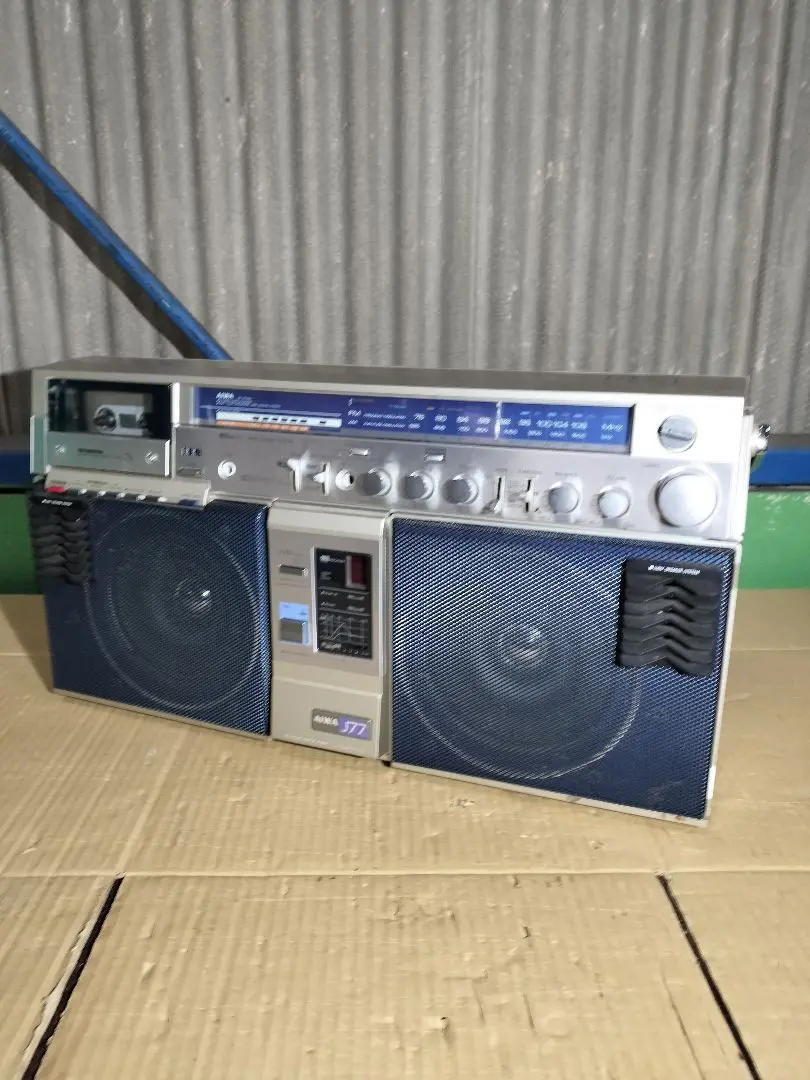 希少昭和レトロAIWAラジカセCS-J77mk2メンテナンス済み美品中古動作品 希少昭和レトロAIWAラジカセCS-J77mk2メンテナンス済み美品中古