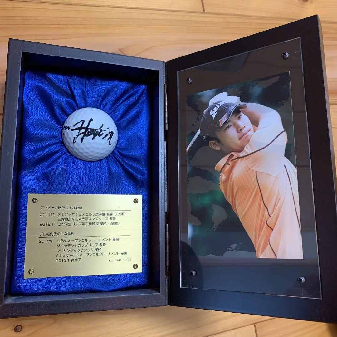 ★ルシファー　松山英樹プロ　直筆サインボール 松山英樹 LEXUS プリントサイン入り ゴルフボール