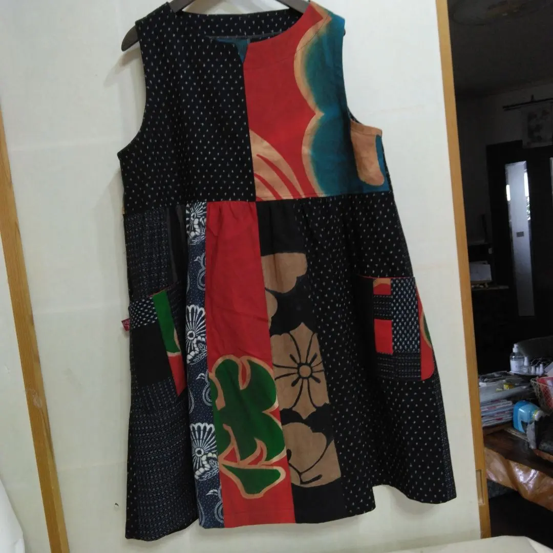 大漁旗ワンピース　フリーサイズでLからLLサイズまで　再値下げしました 2025年最新大漁旗ワンピースの人気アイテム - メルカリ