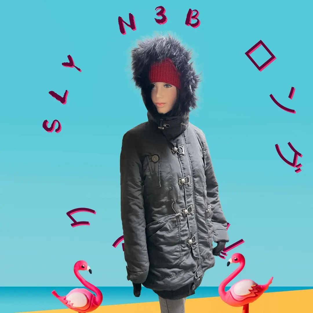 SLY N3B モッズコート　美品　限定色　希少　ダークレッド　ワインレッド SLY N3B モッズコート 美品 限定色 希少 ダークレッド ワイン