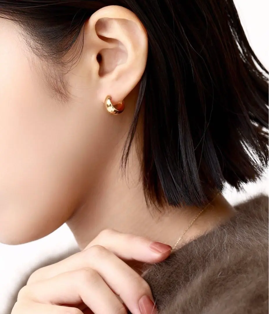アガット　三日月　ピアス 0ecd5c9d6780143be62cd9d3284c01