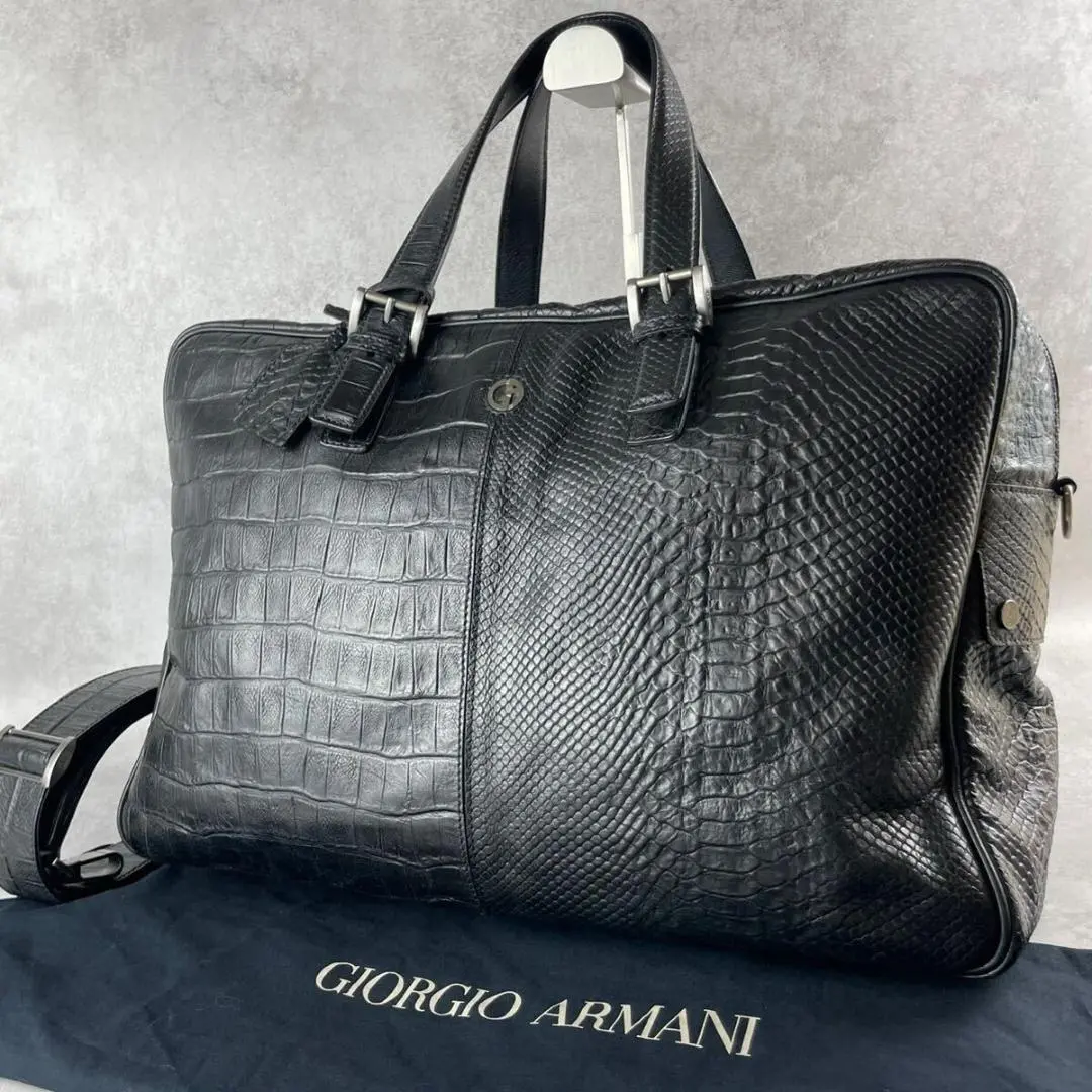 【極美品/希少モデル】ジョルジオアルマーニ ボストンバッグ 2way レザー m29349914493_1.jpg?1747321978