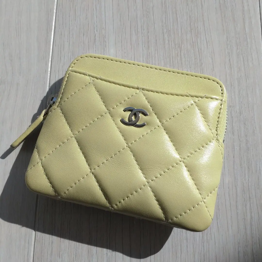 ◆CHANEL◆コインケース イエロー CHANEL イエローカラー コインケース