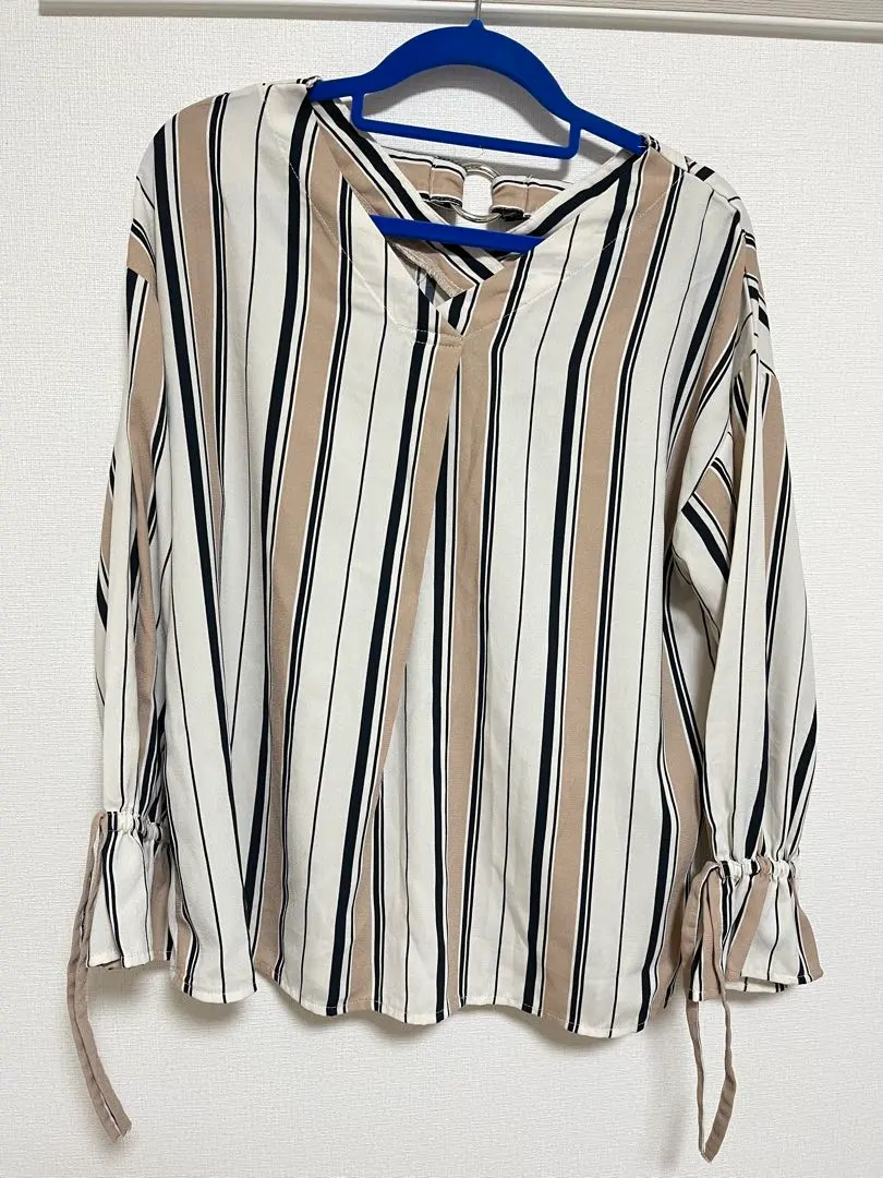 Thumbnail of Women's Tops Long Sleeve Blouse Shirt Stripe