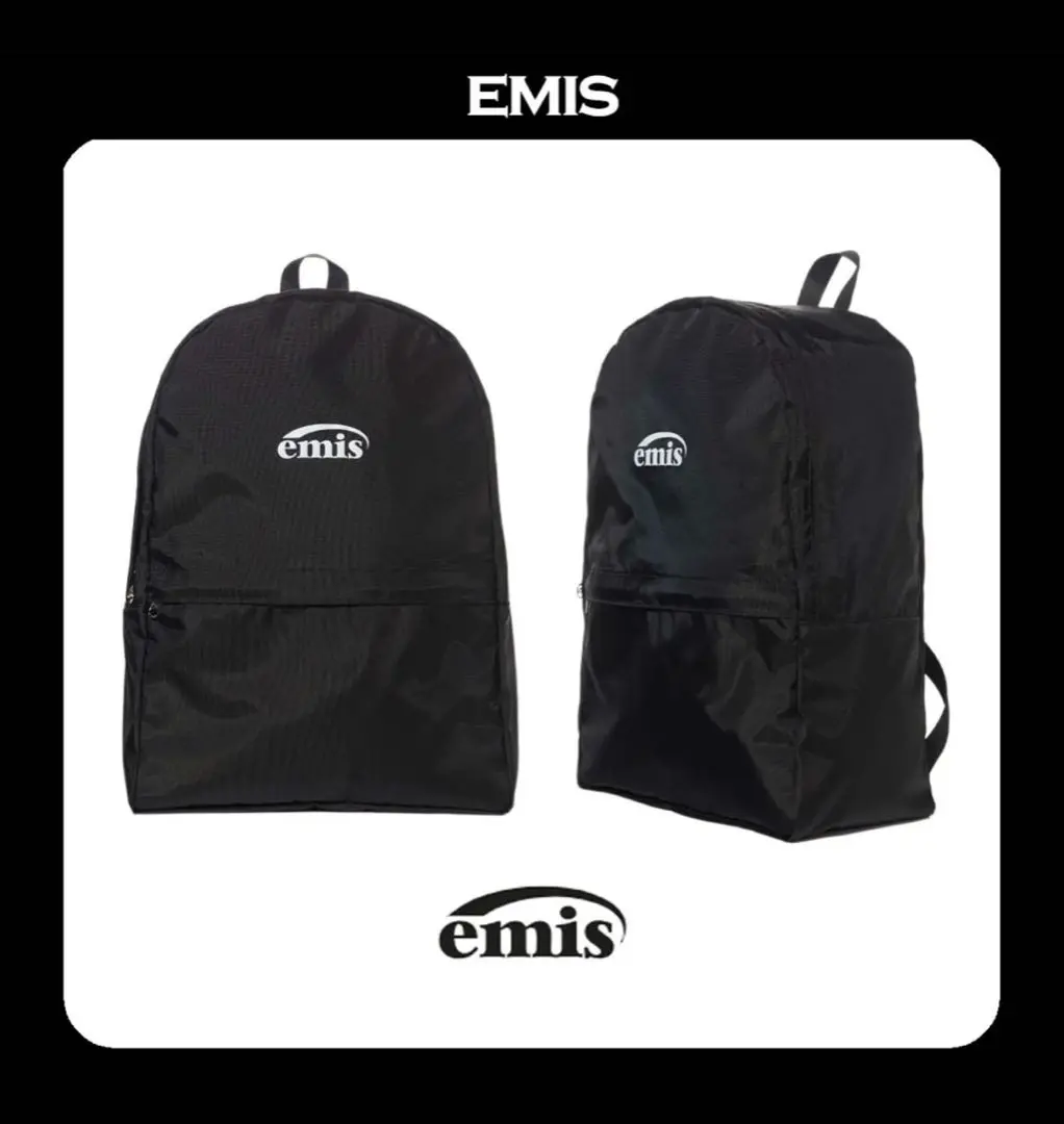 emis バック　ミニリュック　ブラック emis バック ミニリュック ブラック - メルカリ