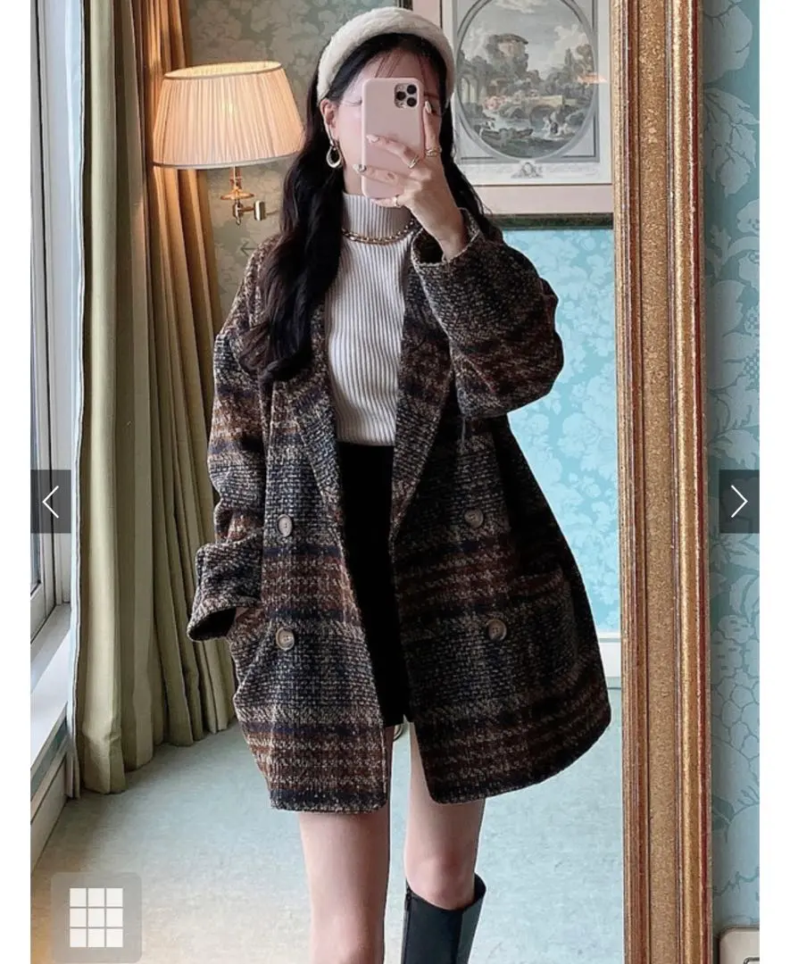 Thumbnail of Brown coat outerwear