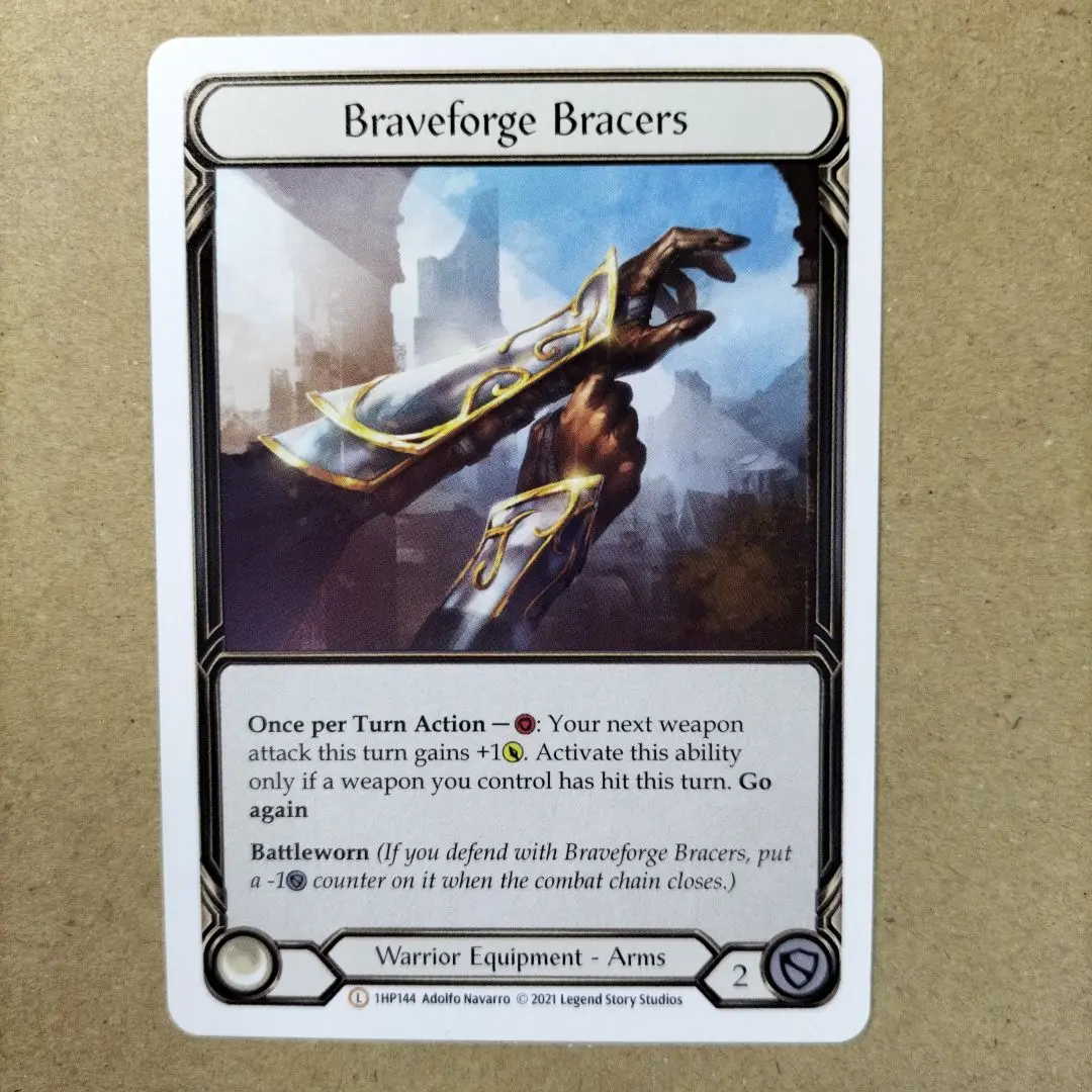 FAB Braveforge Bracers gold foil 開封済み m25529629471_1.jpg?1748323179