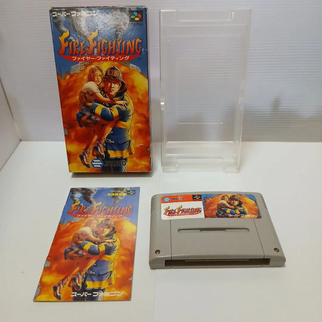 スーパーファミコン - スーパーファミコン  ファイヤーファイティング  箱、説明書付き  (送料無料) SFC スーパーファミコンソフト ファイヤーファイティング（外箱