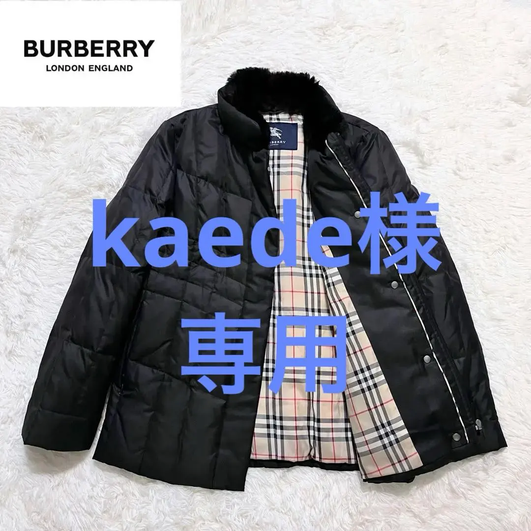 Thumbnail of Excellent Condition: Burberry Nova Check Rabbit Fur Collar Down Jacket, Size M