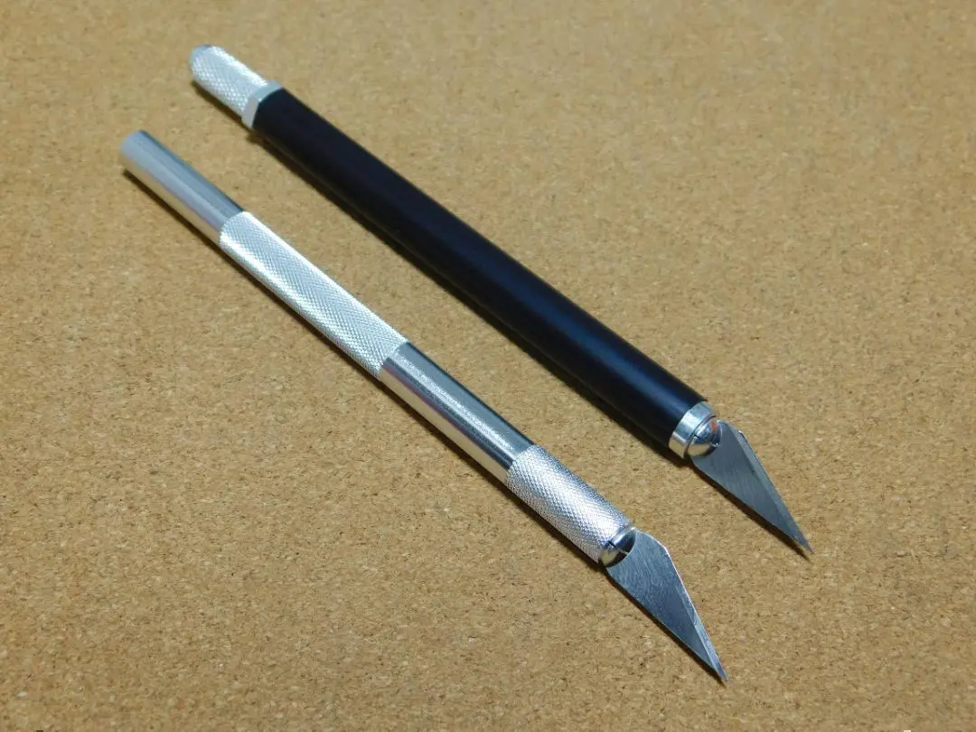 ★新品★美工刀 紙張切割器（鋁合金機身）黑色＋銀色★ 的縮圖