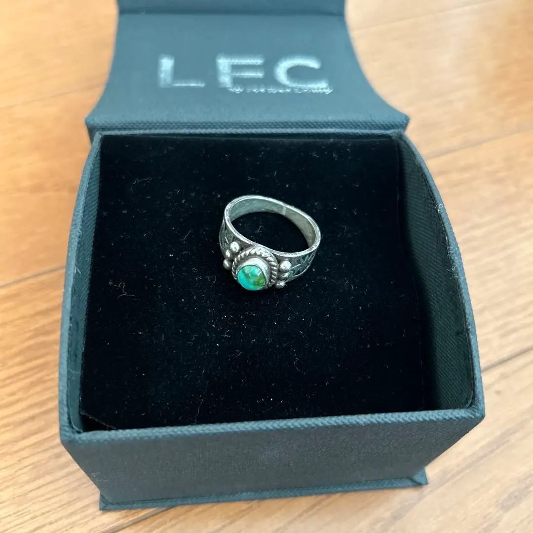 美品【Schott x LFC College Ring】ターコイズシルバー 美品【Schott x LFC College Ring】ターコイズシルバー